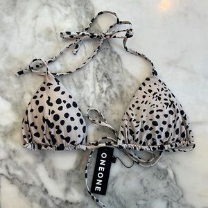 Oneone Swimwear L Ariel top in Cheetah